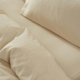 Rackhams Touch of Linen Fitted Sheet - King - Sky Blue - thumbnail 4