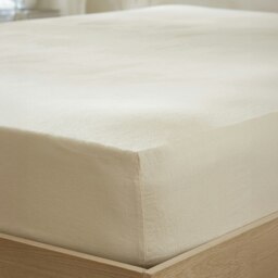 Rackhams Touch of Linen Fitted Sheet - King - Sky Blue - thumbnail 5