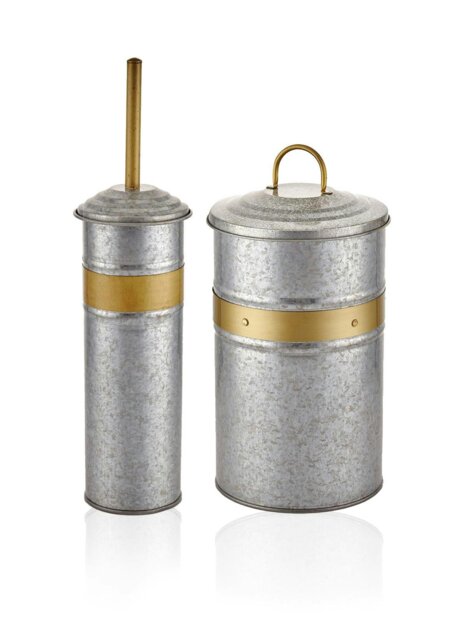 Rackhams Galvin Collection Waste Bin And Toilet Brush Set - image 1