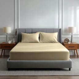 Rackhams Luxury 200TC Soft Touch Fitted Sheet Bed Linen 40cm Extra Deep Skirt - Double - White - thumbnail 3