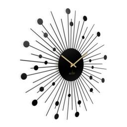 Rackhams Brielle Large Wall Clock Starburst / Sunburst Quartz Painted Metal Frame 50cm - Brass - thumbnail 2