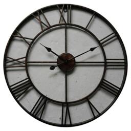 Rackhams Skeleton Wall Clock - Bronze - One Size - Bronze - 100% Mixed
