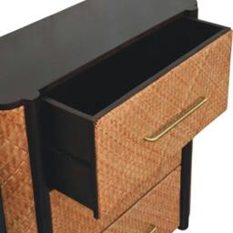 Rackhams Solid Wood Havana Weave 3 Drawer Chest - thumbnail 6