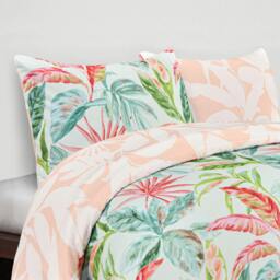 Rackhams Luxury Super Soft Reversible Exotic Palms Duvet Cover with Pillowcase - Double (200cm x 200cm) - thumbnail 3