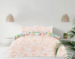 Rackhams Luxury Super Soft Reversible Exotic Palms Duvet Cover with Pillowcase - Double (200cm x 200cm) - thumbnail 2