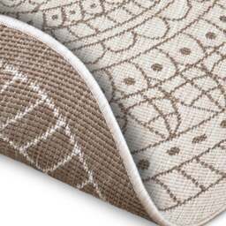 Rackhams Porto Round Reversible Beige Rug Indoor-Outdoor - Ø 240 cm - thumbnail 2