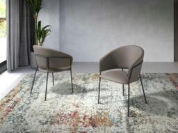 Rackhams Dark Mink Leatherette Chair 4088 - thumbnail 3