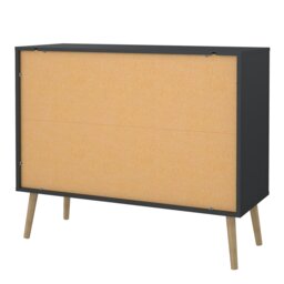 Rackhams Cumbria Chest 2 + 2 Drawers Dark Grey - Dark Grey - Matt - Melamine - thumbnail 4