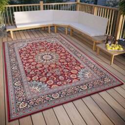 Rackhams Kadi Indoor & Outdoor Rug Red Blue - 80X165 cm - thumbnail 5
