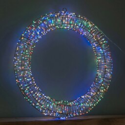 Rackhams 45cm Light up Christmas Wreath with 960 Multi-Coloured LEDs - thumbnail 5