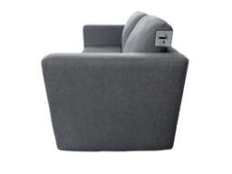 Rackhams The Brenta 2 Seater Slide Storage Sofa in Grey, Silver or Navy - Silver - thumbnail 5