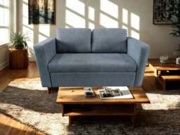 Rackhams The Brenta 2 Seater Slide Storage Sofa in Grey, Silver or Navy - Silver - thumbnail 2
