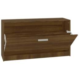 Rackhams Shoe Bench Brown Oak 80x24x45 cm Engineered Wood - thumbnail 6