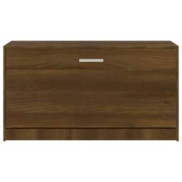 Rackhams Shoe Bench Brown Oak 80x24x45 cm Engineered Wood - thumbnail 5