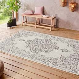 Rackhams Indoor - Outdoor Tilos Vintage Grey Rug - 240X340 cm - thumbnail 4