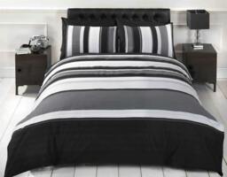 Rackhams Detroit Duvet Cover Set - Blue - Double - thumbnail 2