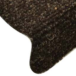 Rackhams Self-adhesive Stair Mats 10pcs Dark Brown 56x17x3cm Needle Punch - thumbnail 6