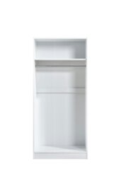 Rackhams Highbury 3 Piece Bedroom Set With 2 Door Double Wardrobe - White - thumbnail 4