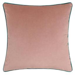Rackhams Meridian Velvet Cushion Cover - Blush/Teal - 45cm x 45cm - Blush/Teal - 100% Polyester
