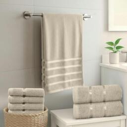 Rackhams Boston 8 PCS Towel Bale Set - Beige - Beige - thumbnail 6