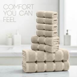 Rackhams Boston 8 PCS Towel Bale Set - Beige - Beige - thumbnail 5