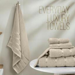 Rackhams Boston 8 PCS Towel Bale Set - Beige - Beige - thumbnail 3