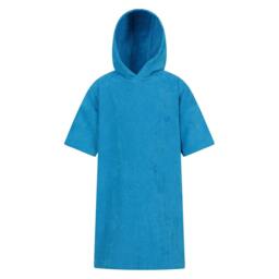 Rackhams Kids Driftwood Hooded Towel - Blue - S - Blue - 100% Cotton - thumbnail 1