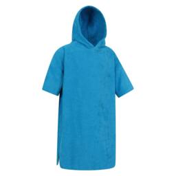 Rackhams Kids Driftwood Hooded Towel - Blue - S - Blue - 100% Cotton - thumbnail 3