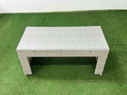 Rackhams Rattan Garden Furniture Set Outdoor 8 Seater Corner Sofa Sets with Oblong Coffee Table Chair Light Grey Mixed - thumbnail 5