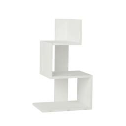 Rackhams Rosie Modern 3 Tier Side Table with Storage Multipurpose End Table 72cm - White-Oak - thumbnail 6