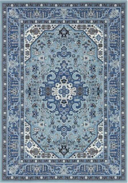 Rackhams Design Oriental Skazar Isfahan Blue Rug - 120X170 cm - image 1