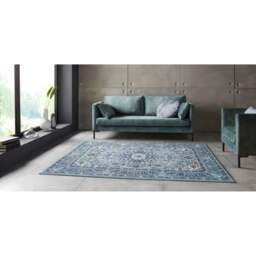 Rackhams Design Oriental Skazar Isfahan Blue Rug - 120X170 cm - thumbnail 5