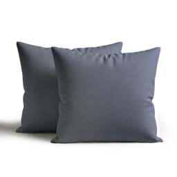 Rackhams Waterproof Outdoor Garden Cushion Covers Patio Cushion Cover Cases Square Pack Of 2 or 4 - 60 x 60cm - Black - Pack of 4 - thumbnail 2