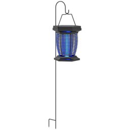 Rackhams 2-in-1 Electric Fly Zapper with UVA Light, Hanging Garden Lantern - Black - Dia. 18.5 x 23.5H cm - thumbnail 2