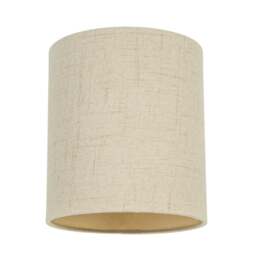"Rackhams Contemporary and Sleek Taupe Linen Fabric 6"" Cylindrical Lamp Shade 60w Maximum"