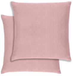 Rackhams Pair of Matrix Textured Double Sided Zip Opening Piped Edge Cushion Covers - 43x43cm - Cases Only - Blush - thumbnail 1