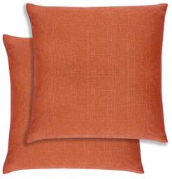 Rackhams Pair of Matrix Textured Double Sided Zip Opening Piped Edge Cushion Covers - 43x43cm - Cases Only - Blush - thumbnail 5