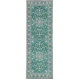 Rackhams Eco-Washable Green Rug Medallion Design - 120X170 cm - thumbnail 6