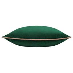 Rackhams Meridian Velvet Cushion Cover - Emerald/Blush - 45cm x 45cm - Emerald/Blush - 100% Polyester - thumbnail 3