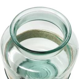 Rackhams Hemp - Rounded Aba Vase - Recycled Glass - 1 - Clear - thumbnail 4
