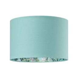 Rackhams Unique Jungle Print Duck Egg Lampshade with Palm Trees, Sloths and Elephants