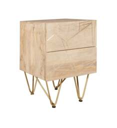 Rackhams Side Table Barbuto Light Mango - Light Brown - Wooden - 1 - thumbnail 2