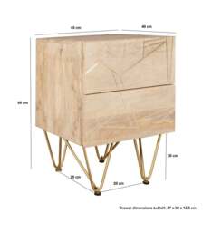 Rackhams Side Table Barbuto Light Mango - Light Brown - Wooden - 1 - thumbnail 5