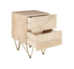 Rackhams Side Table Barbuto Light Mango - Light Brown - Wooden - 1 - thumbnail 3