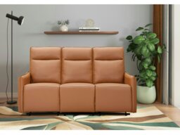 Rackhams Lugo 3-Seat Sofa Man Cognac PU - Red - thumbnail 2