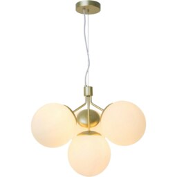 Rackhams Ivona 4-Spot - Ceiling pendant - Brass - Gold - Glass - 1