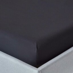 Rackhams Crisp & Cool 200 TC Egyptian Cotton Percale Fitted Sheet – 46 cm Extra Deep - Silver Grey - King - thumbnail 2