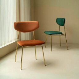 Rackhams Urban Dining Chair, Velvet - Green - 4 - thumbnail 1