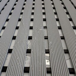 Rackhams Non-Slip Slatted Shower Mat in Grey - Grey - Shower Mat - thumbnail 2