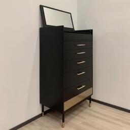 Rackhams Tandy Chests Of Drawers With Mirror - Grey